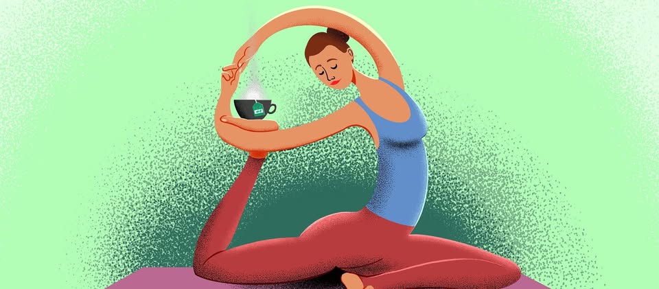 Yoga & te på fellesbiblioteket